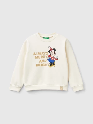 Benetton, Minnie Christmas Sweatshirt, size 116, Creamy White, Kids United Colors of Benetton