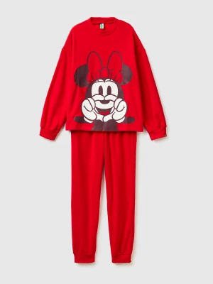 Benetton, Minnie Mouse ©disney Fleece Pyjamas, Size: XXS, Red, Women United Colors of Benetton