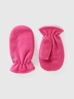 Benetton, Mittens In Lined Fleece, size 104-110, Pink, Kids United Colors of Benetton