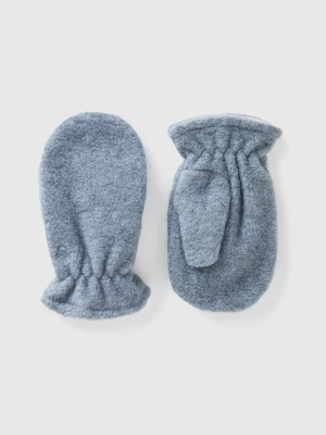 Benetton, Mittens In Lined Fleece, size 116, Gray, Kids United Colors of Benetton