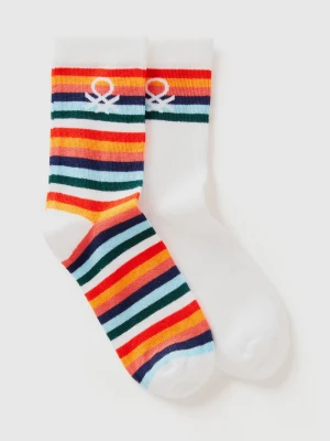 Benetton, Mix & Match Long Socks, size 20-24, White, Kids United Colors of Benetton