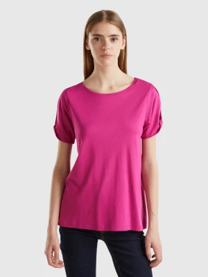 Benetton, Modal® Blend T-shirt, size XS, Cyclamen, Women United Colors of Benetton