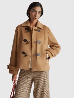 Benetton, Montgomery Coat, Size: XXS, Camel, Women United Colors of Benetton