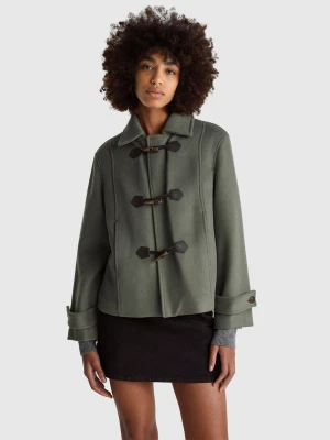 Benetton, Montgomery Coat, Size: XXS, Military Green, Women United Colors of Benetton