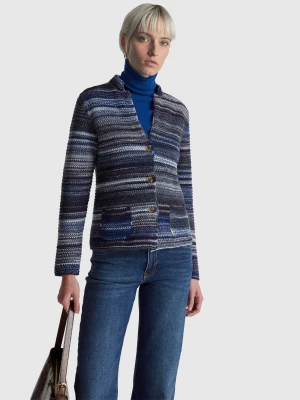 Benetton, Multicolor Knit Jacket, Size: XL, Multi-color, Women United Colors of Benetton