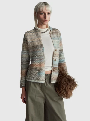 Benetton, Multicolor Knit Jacket, Size: XS, Multi-color, Women United Colors of Benetton