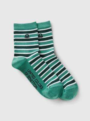 Benetton, Multicolor Striped Socks, size 36-41, Multi-color, Women United Colors of Benetton