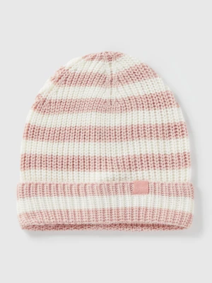 Benetton, Multicolored Striped Hat, Size: 104-116, Soft Pink, Kids United Colors of Benetton