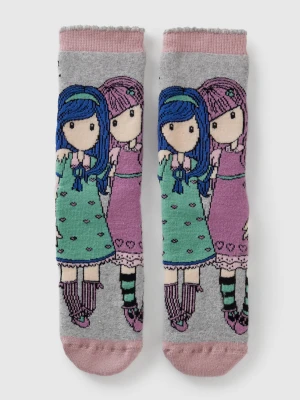 Benetton, Non-slip ©santoro Gorjuss Socks, Size: 39-41, Multi-color, Kids United Colors of Benetton
