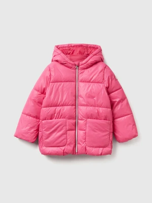 Benetton, Nylon Jacket With Hood, Size: 116, Fuchsia, Kids United Colors of Benetton