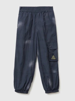 Benetton, Nylon Joggers, Size: S, Air Force Blue, Kids United Colors of Benetton