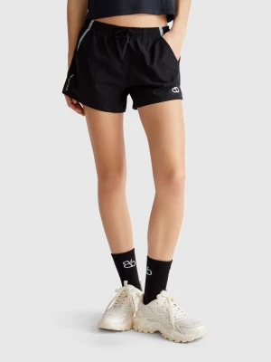 Benetton, Nylon Shorts, size M, Black, Women United Colors of Benetton