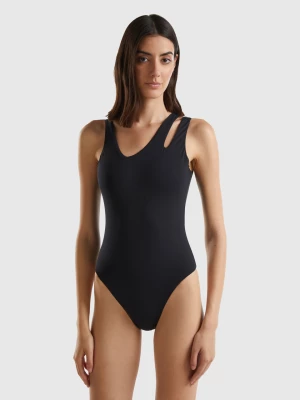 Benetton, One-piece Swimsuit In Econyl®, size 1°, Black, Women United Colors of Benetton