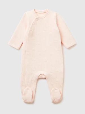 Benetton, Onesie With Bunny Jacquard, Soft Pink, Kids United Colors of Benetton