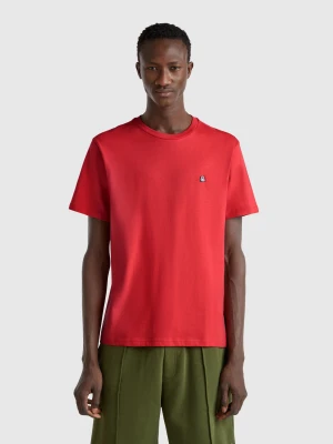 Zdjęcie produktu Benetton, Cotton Basic T-shirt, size XS, Brick Red, Men United Colors of Benetton