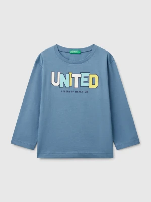 Zdjęcie produktu Benetton, Cotton T-shirt, size 116, Light Blue, Kids United Colors of Benetton