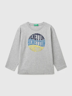 Benetton, Cotton T-shirt, size 116, Light Gray, Kids United Colors of Benetton