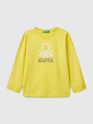 Benetton, Organic Cotton T-shirt, size 116, Lime, Kids United Colors of Benetton