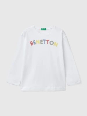 Benetton, Cotton T-shirt, size 116, White, Kids United Colors of Benetton