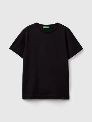 Benetton, Organic Cotton T-shirt, size 2XL, Black, Kids United Colors of Benetton