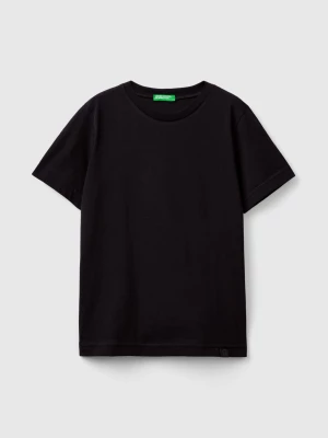 Benetton, Organic Cotton T-shirt, size 2XL, Black, Kids United Colors of Benetton