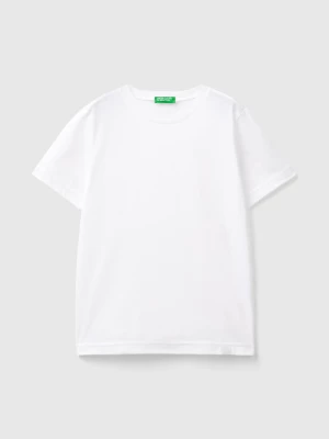 Benetton, Organic Cotton T-shirt, size 2XL, White, Kids United Colors of Benetton