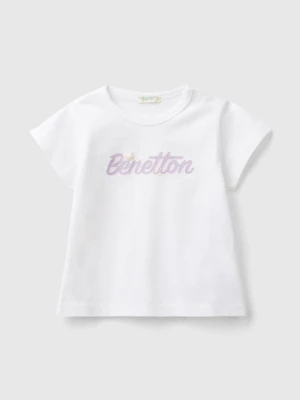 Benetton, Organic Cotton T-shirt, size 50, White, Kids United Colors of Benetton