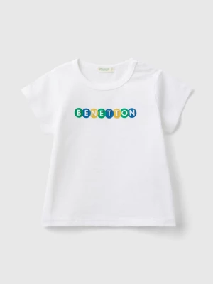 Benetton, Organic Cotton T-shirt, size 62, White, Kids United Colors of Benetton