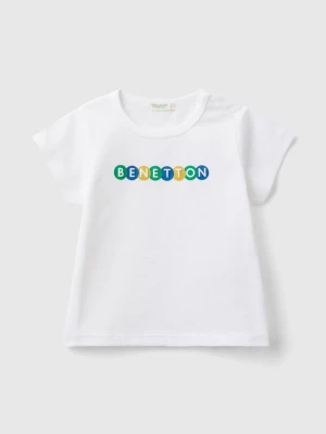Benetton, Organic Cotton T-shirt, size 74, White, Kids United Colors of Benetton