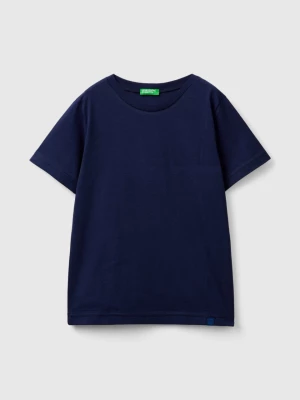 Benetton, Organic Cotton T-shirt, size L, Dark Blue, Kids United Colors of Benetton