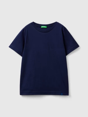 Benetton, Organic Cotton T-shirt, size S, Dark Blue, Kids United Colors of Benetton