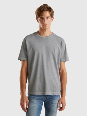 Benetton, Organic Cotton T-shirt, size S, Gray, Men United Colors of Benetton