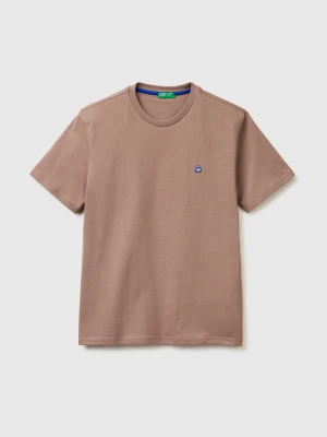 Benetton, Organic Cotton T-shirt, Size: XS, Brown, Men United Colors of Benetton
