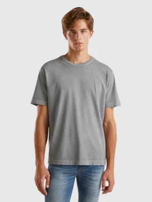 Benetton, Organic Cotton T-shirt, size XS, Gray, Men United Colors of Benetton