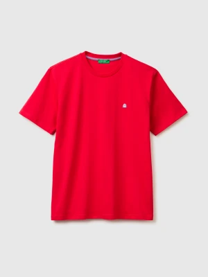 Benetton, Organic Cotton T-shirt, Size: XS, Strawberry, Men United Colors of Benetton