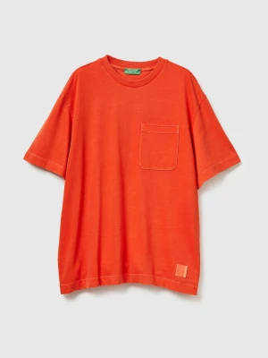 Benetton, Oversized Cotton T-shirt, Size: XS, Men United Colors of Benetton