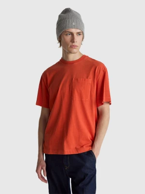 Benetton, Oversized Cotton T-shirt, Size: XS, Men United Colors of Benetton