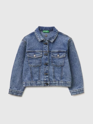 Benetton, Oversized Denim Jacket, Size: 116, Light Blue, Kids United Colors of Benetton