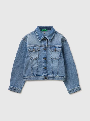 Benetton, Oversized Denim Jacket, Size: 3XL, Light Blue, Kids United Colors of Benetton