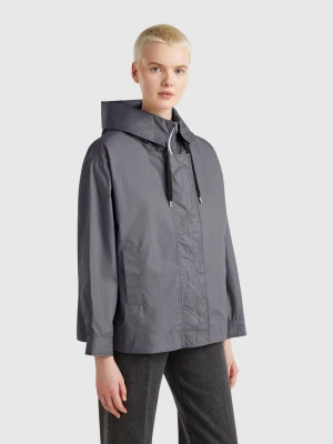 Zdjęcie produktu Benetton, Oversized Fit Nylon Jacket, size XS, Gray, Women United Colors of Benetton