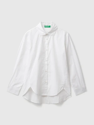 Benetton, Oversized Fit Shirt, Size: 3XL, White, Kids United Colors of Benetton