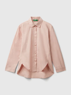 Benetton, Oversized Fit Shirt, Size: S, Soft Pink, Kids United Colors of Benetton