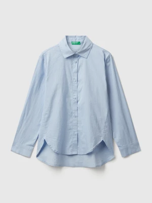 Benetton, Oversized Fit Shirt, Size: XL, Light Blue, Kids United Colors of Benetton