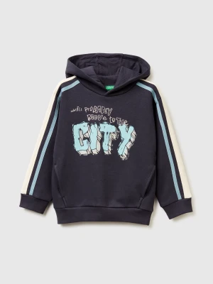 Benetton, Oversized Hoodie, Size: 116, Air Force Blue, Kids United Colors of Benetton