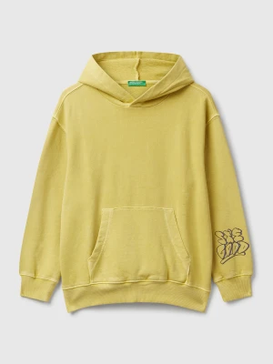 Benetton, Oversized Hoodie With Print, size XL, , Kids United Colors of Benetton