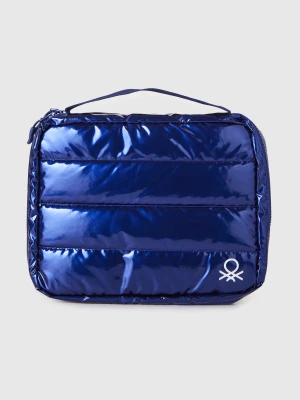 Benetton, Padded Fabric Pouch, Size: OS, Dark Blue, Women United Colors of Benetton
