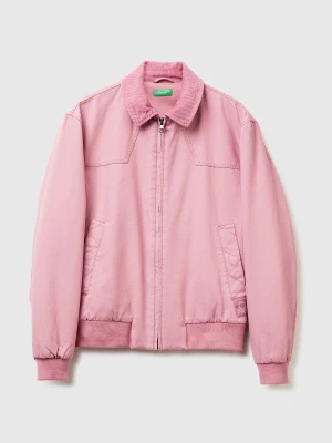 Benetton, Padded Jacket In Pure Cotton, Size: XS, Pink, Men United Colors of Benetton