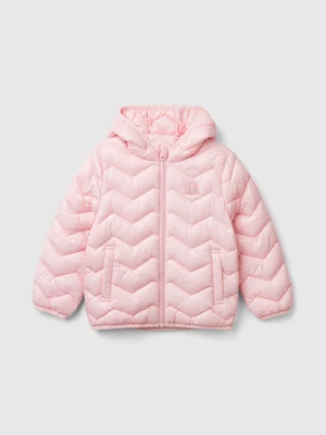 Benetton, Padded Jacket With Hood, size 110, Pink, Kids United Colors of Benetton