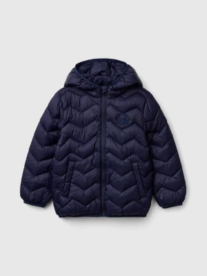 Benetton, Padded Jacket With Hood, Size: 116, Dark Blue, Kids United Colors of Benetton