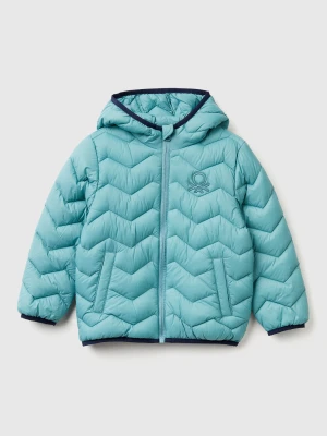Benetton, Padded Jacket With Hood, Size: 116, Sky Blue, Kids United Colors of Benetton